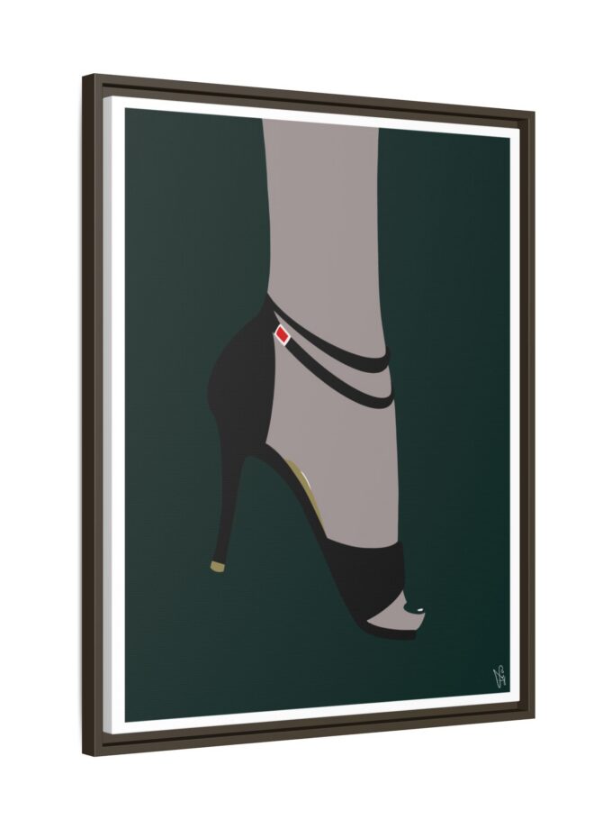 Emerald Canvas, Framed