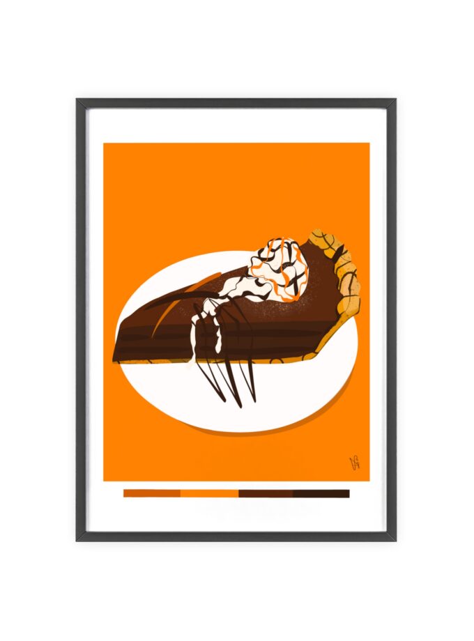 Chocolate Pie Poster, Framed