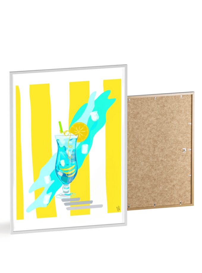 Blue Lagoon Poster, Framed