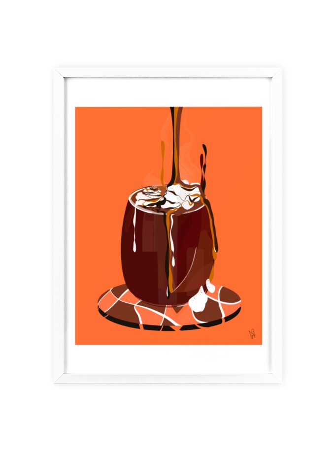 Hot Chocolate Poster, Framed