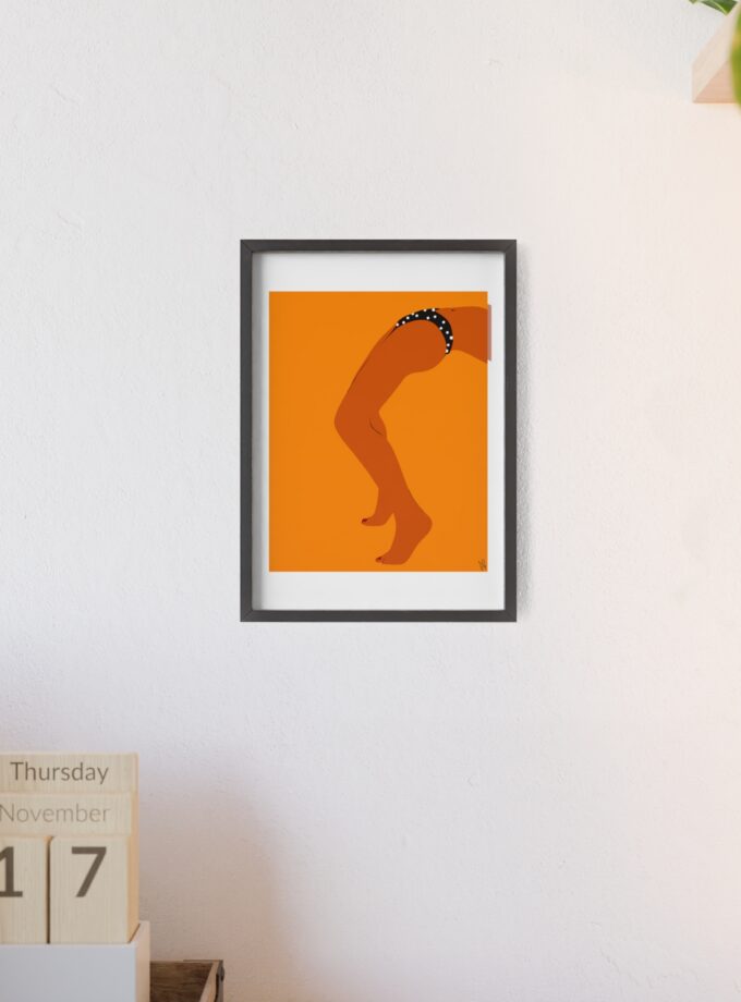 Sun Bath Poster, Framed