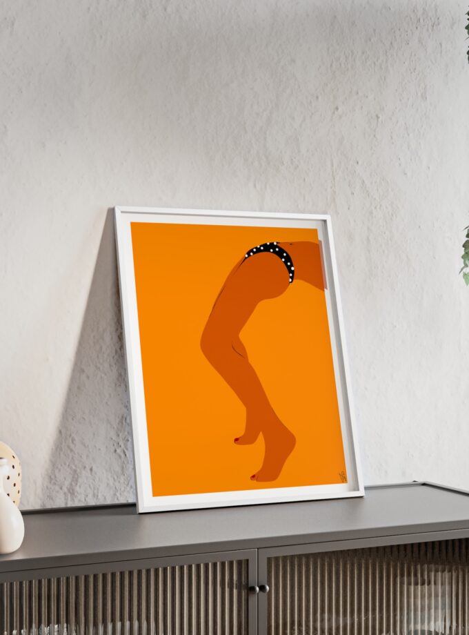 Sun Bath Poster, Framed