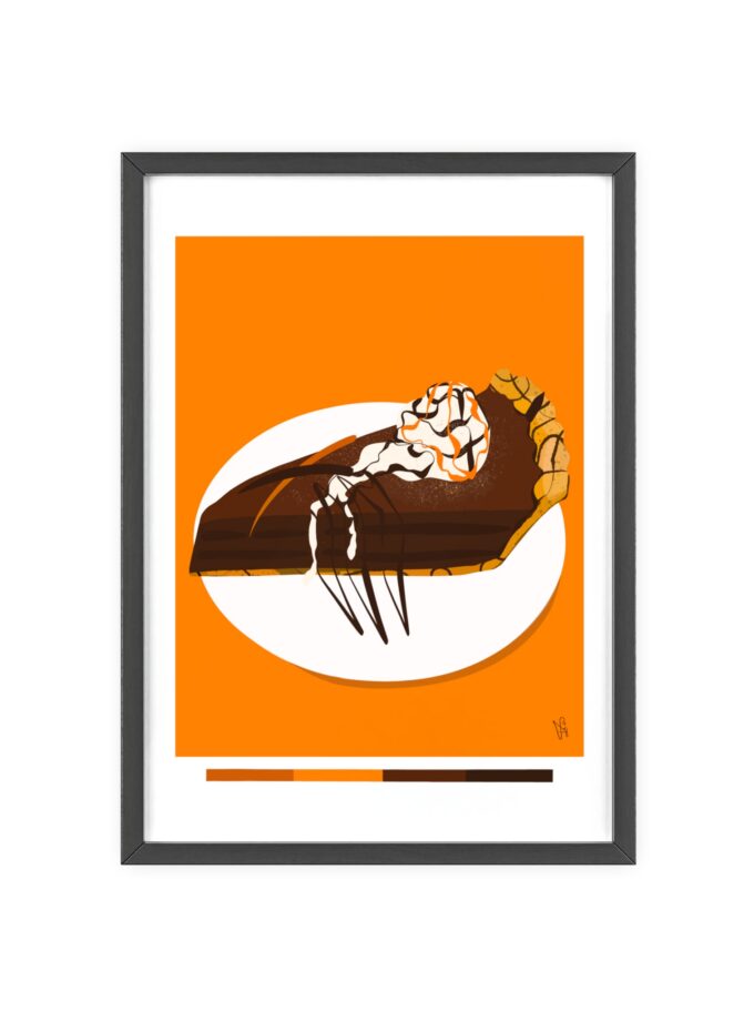 Chocolate Pie Poster, Framed