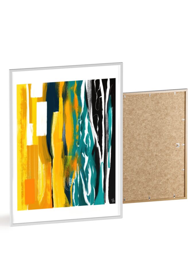 Midnight Swim Poster, Framed