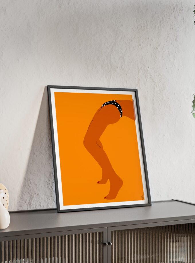 Sun Bath Poster, Framed