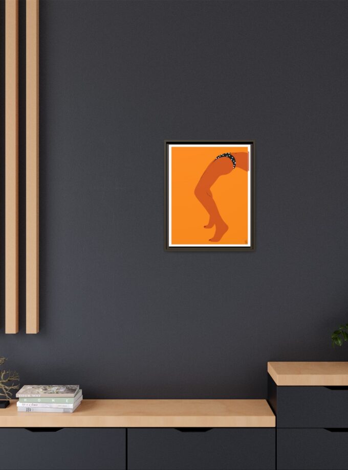 Sun Bath Canvas, Framed