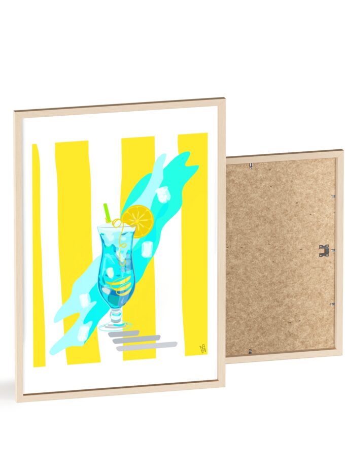 Blue Lagoon Poster, Framed