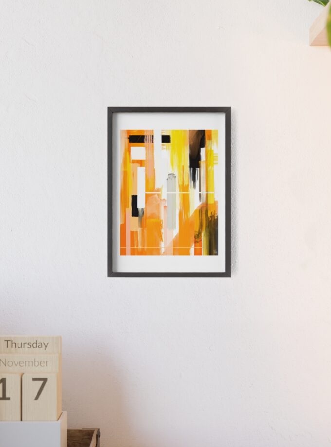 Liquid Gold Poster, Framed