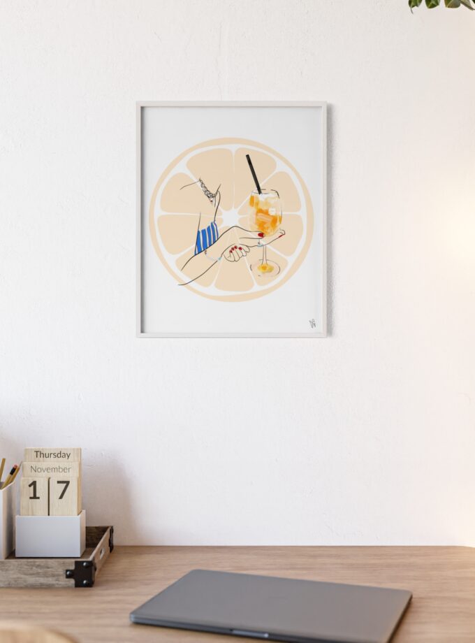 Mimosa in Dubrovnik Poster, Framed