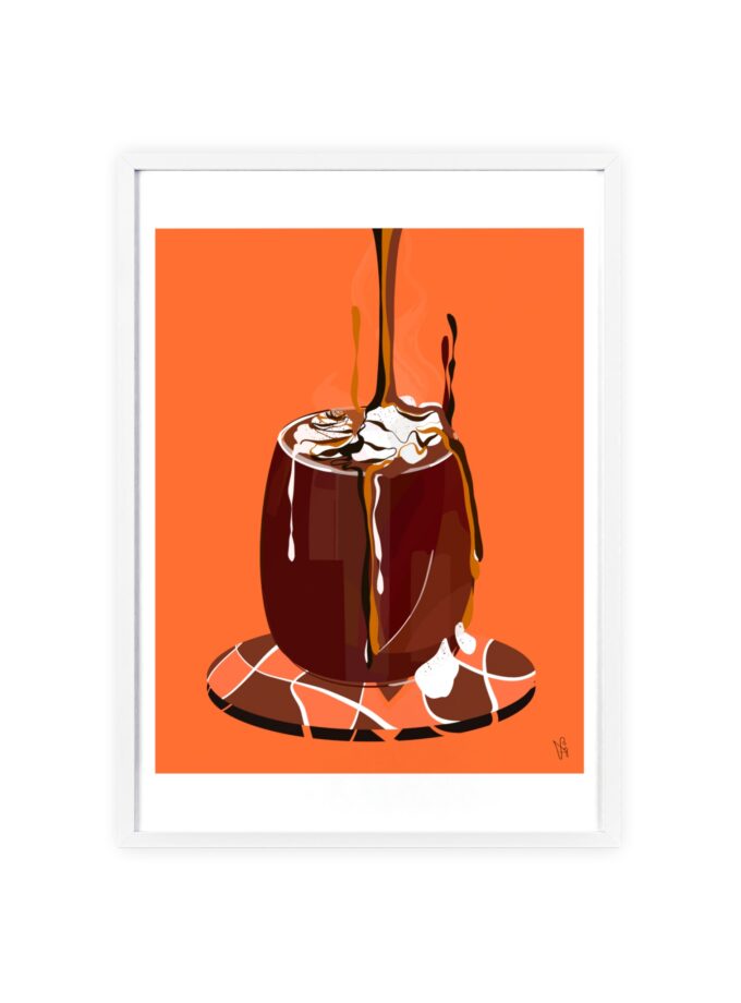 Hot Chocolate Poster, Framed