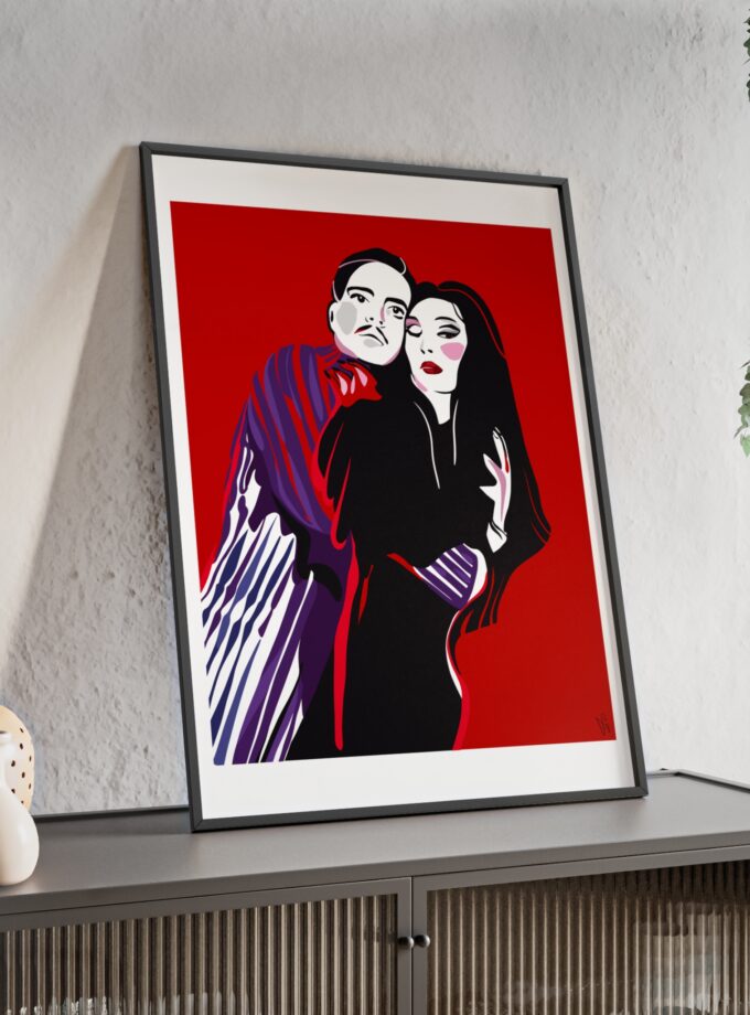 90' Bloody Halloween Poster, Framed