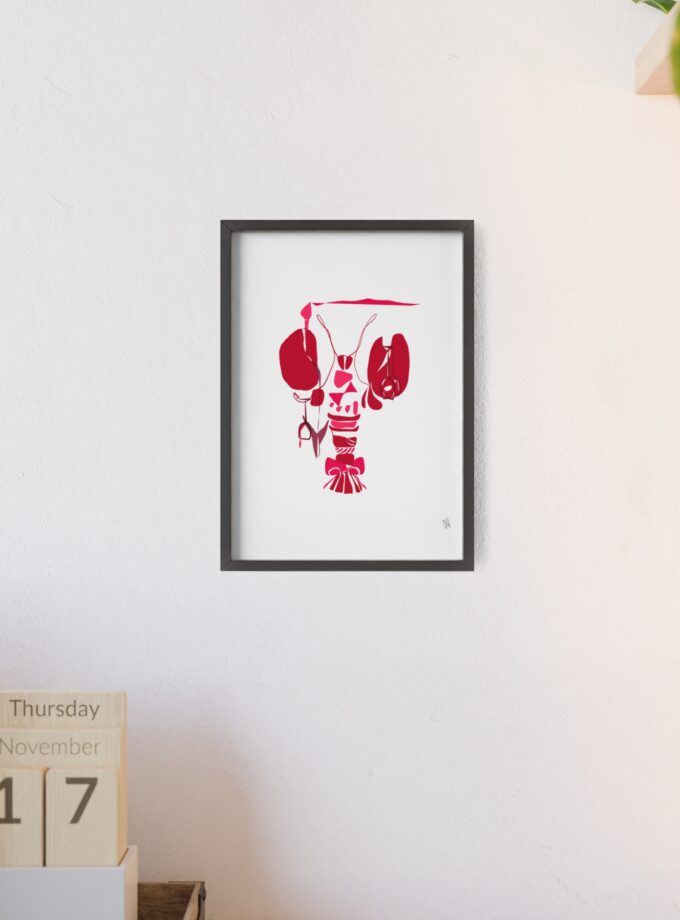 Chef's Kiss Poster, Framed