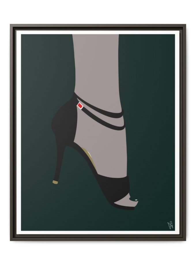 Emerald Canvas, Framed