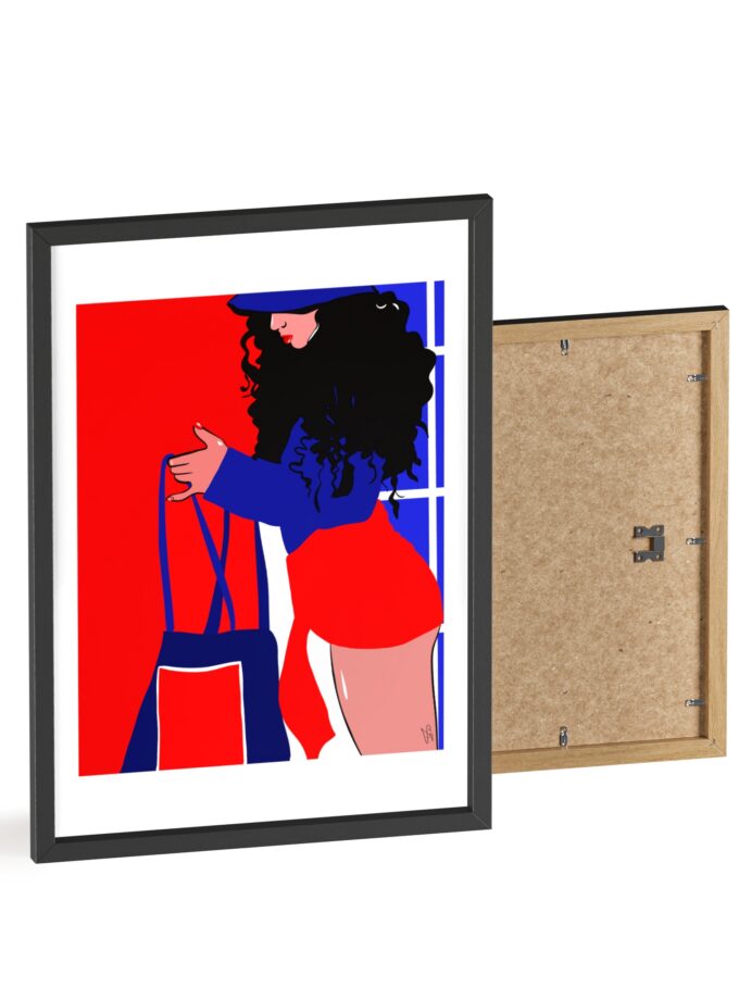 Beach Day Poster, Framed