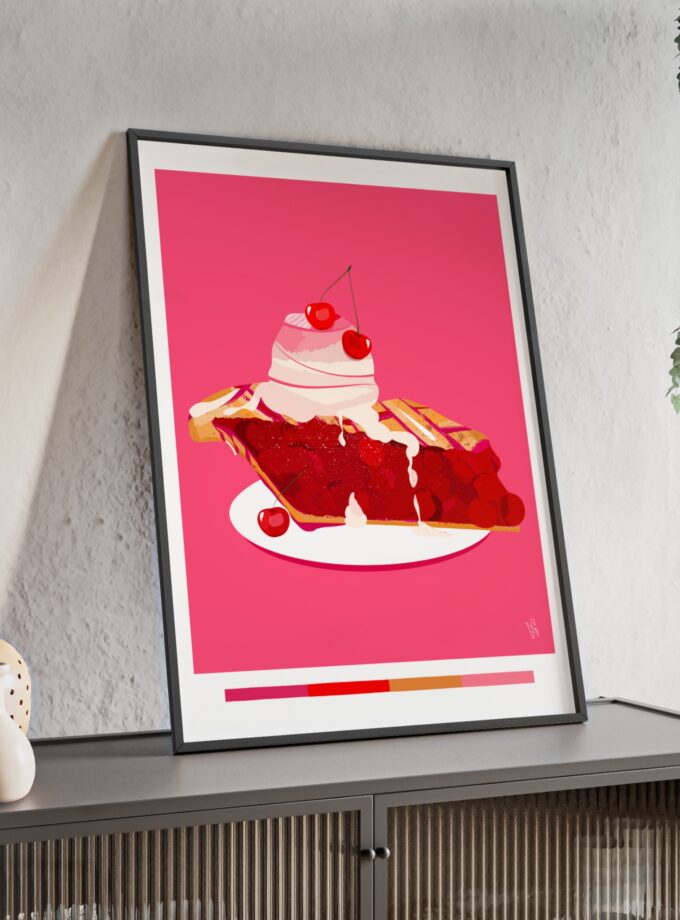 Cherry Pie Poster, Framed