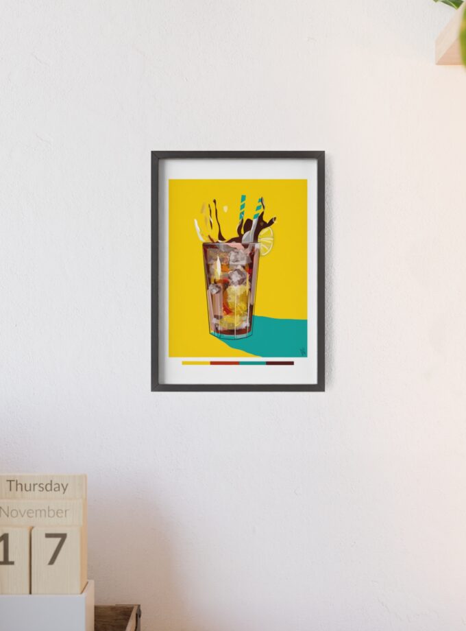 Splash Poster, Framed