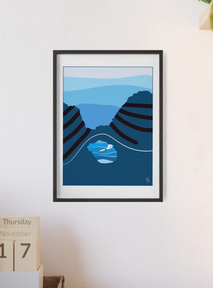 Sky Is Bright Poster, Framed