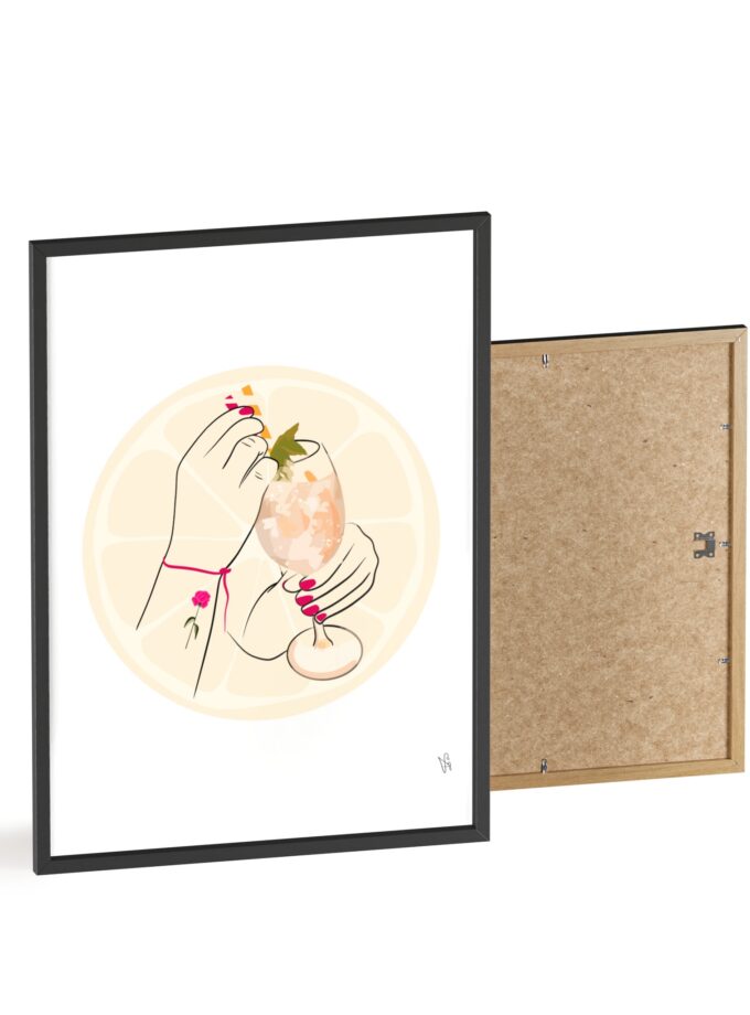 A Toast To Friendship Poster, Framed