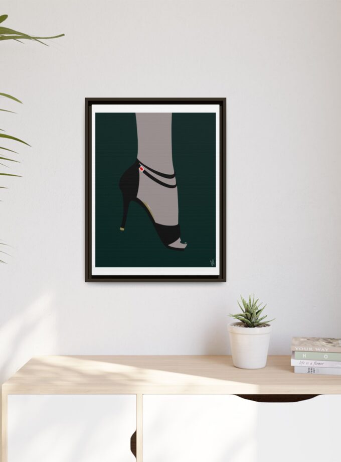Emerald Canvas, Framed