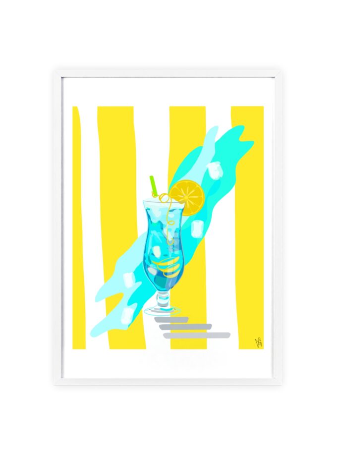 Blue Lagoon Poster, Framed