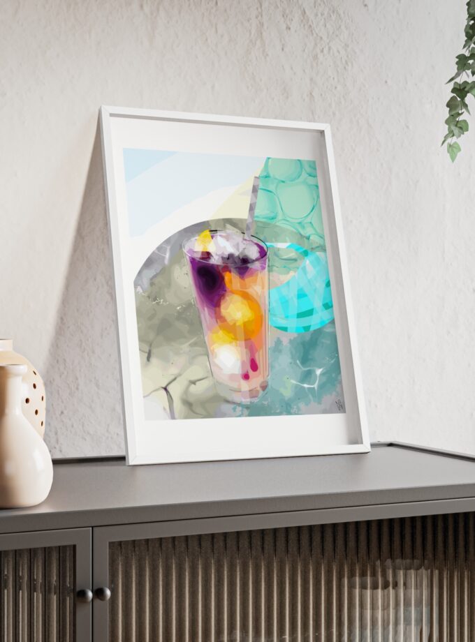 Lemonade In Zagreb Poster, Framed