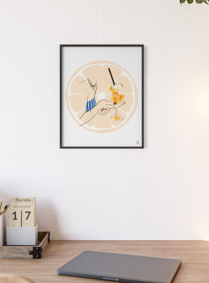 Mimosa in Dubrovnik Poster, Framed