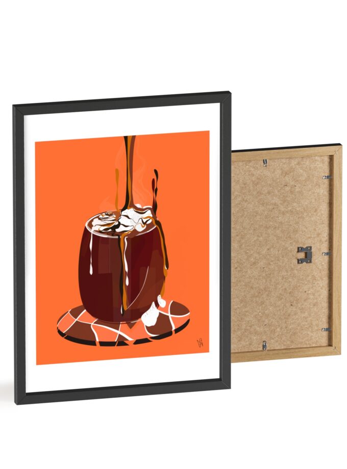 Hot Chocolate Poster, Framed