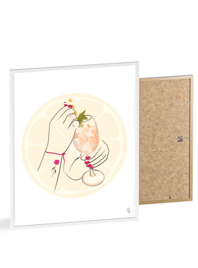 A Toast To Friendship Poster, Framed