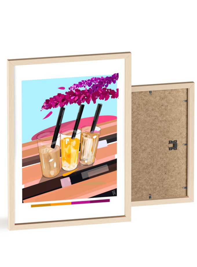 Under The Bugenvilija Poster, Framed