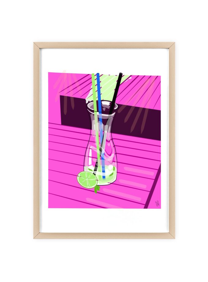 Mojito In Starigrad Poster, Framed