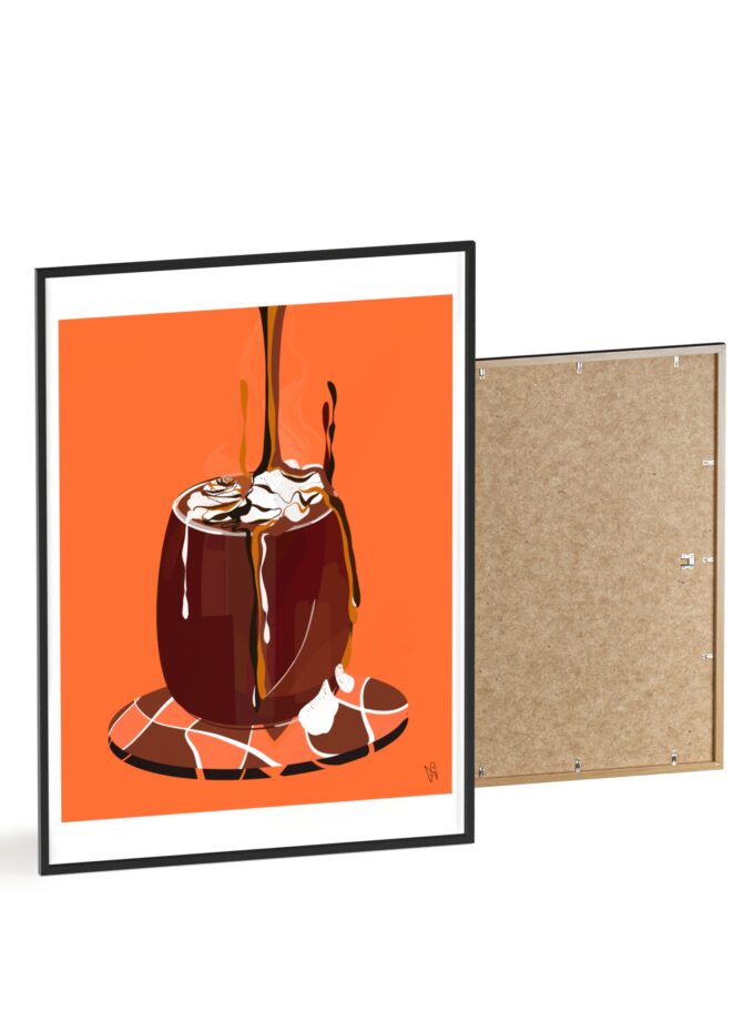 Hot Chocolate Poster, Framed