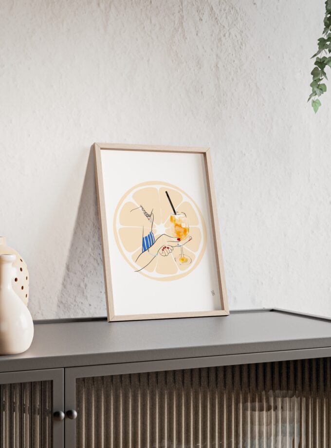 Mimosa in Dubrovnik Poster, Framed