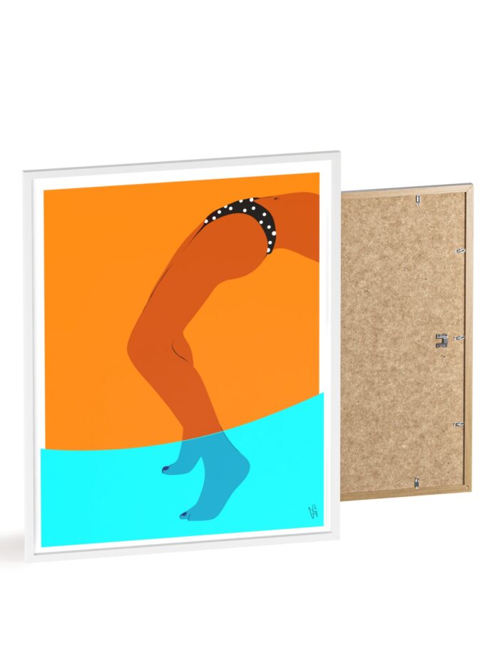 Pool Bridge Poster, Framed