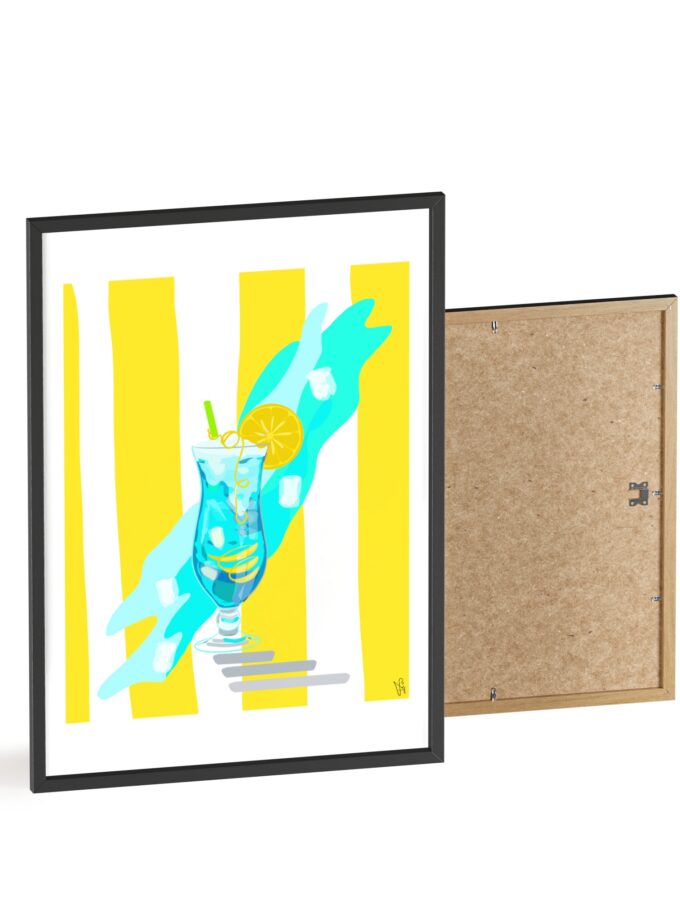 Blue Lagoon Poster, Framed