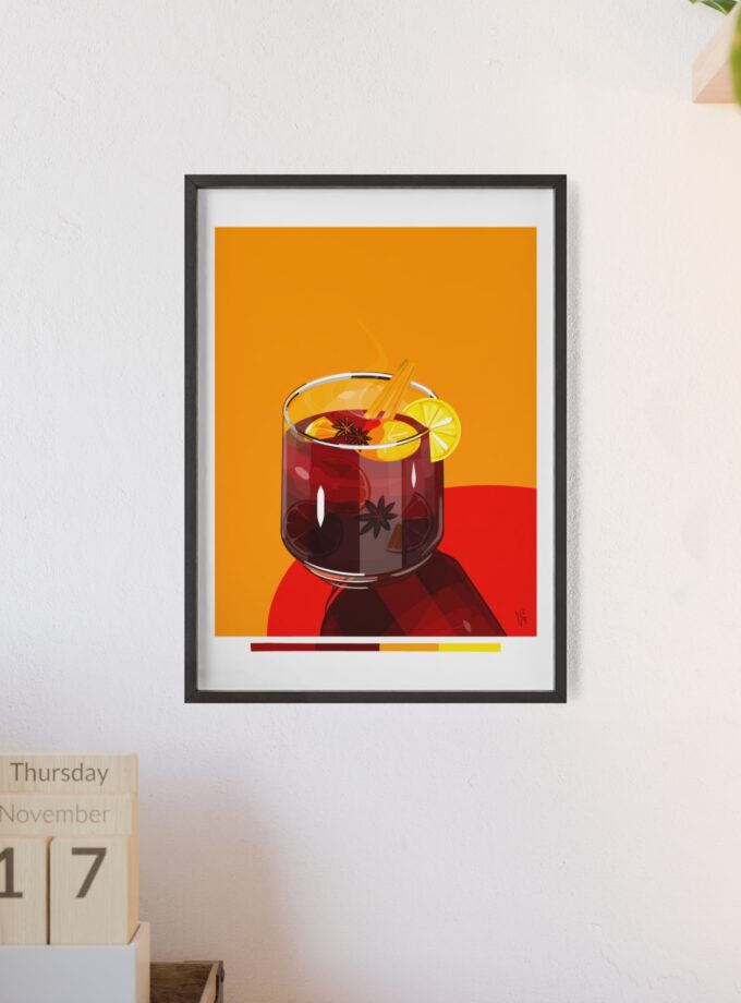 Mulled Wine Poster, Framed