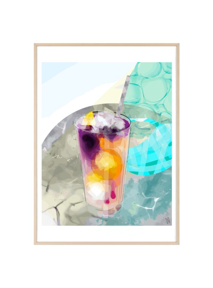 Lemonade In Zagreb Poster, Framed