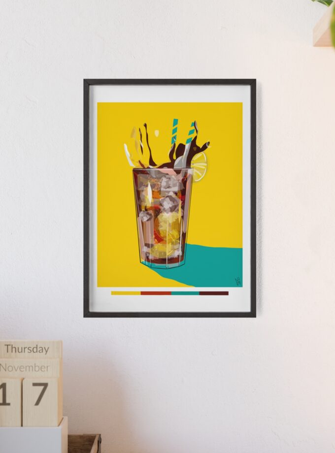 Splash Poster, Framed