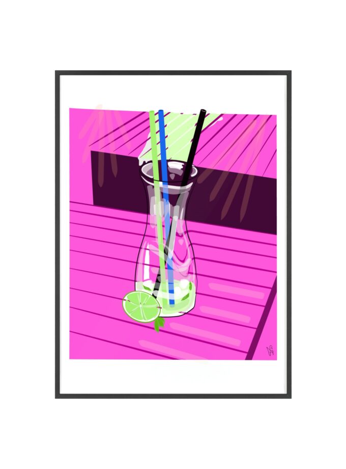 Mojito In Starigrad Poster, Framed