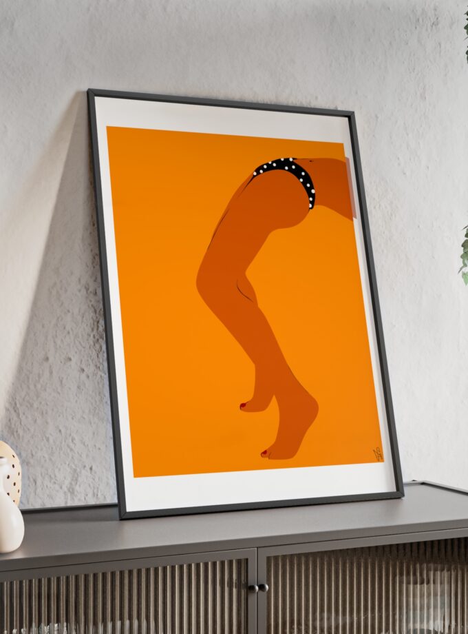 Sun Bath Poster, Framed