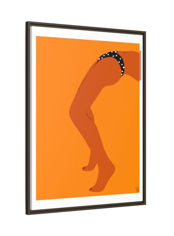 Sun Bath Canvas, Framed