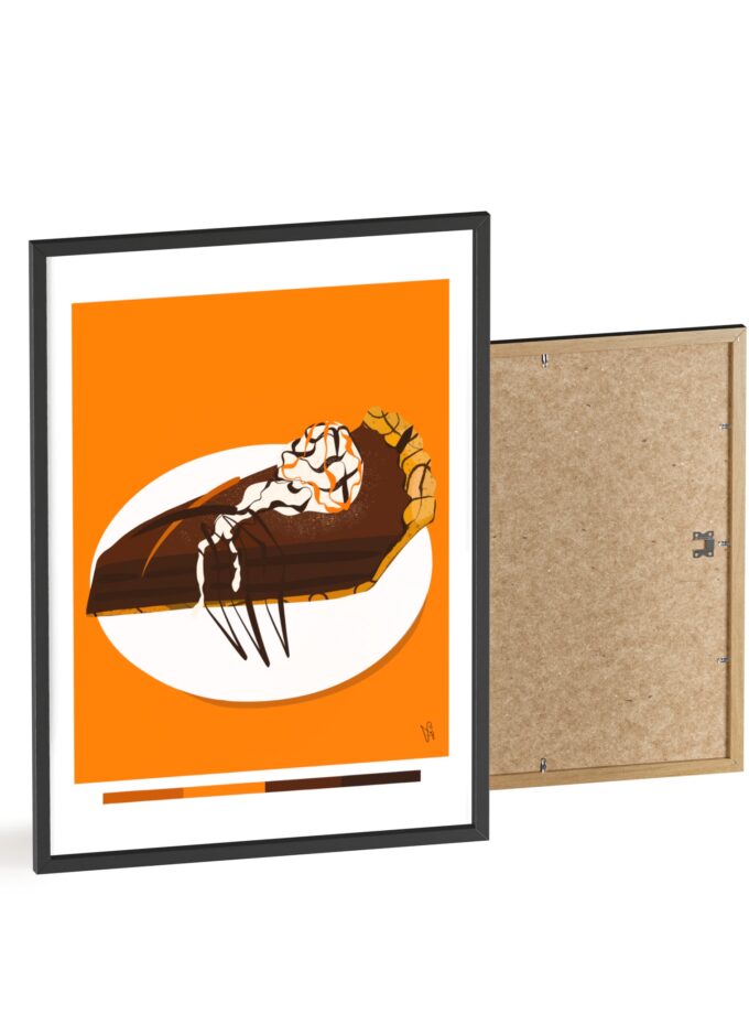 Chocolate Pie Poster, Framed