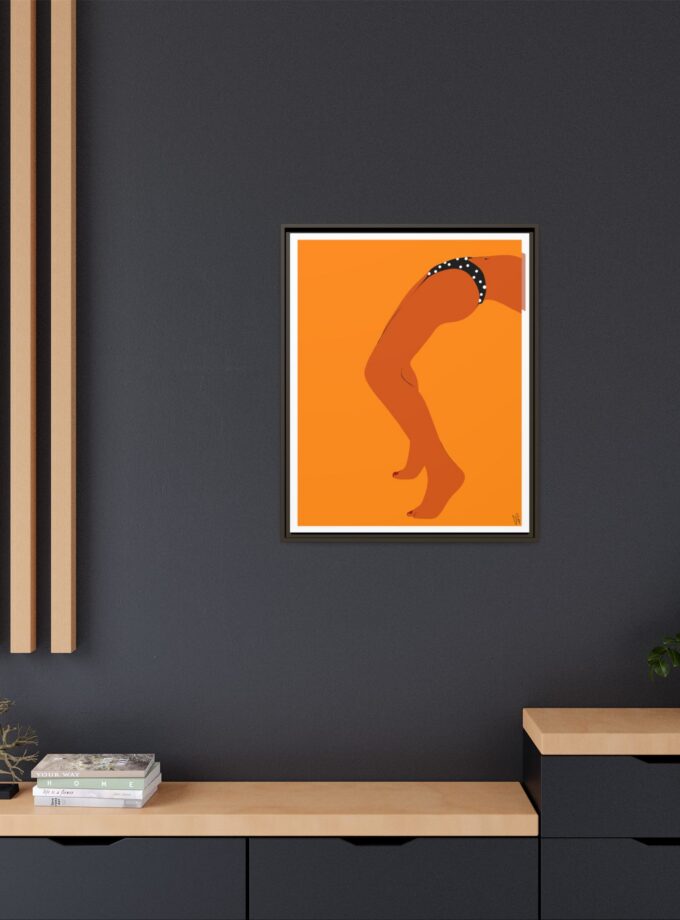 Sun Bath Canvas, Framed