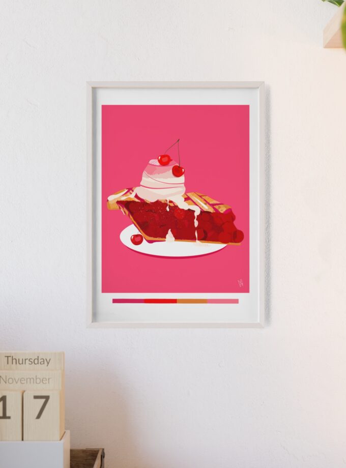 Cherry Pie Poster, Framed
