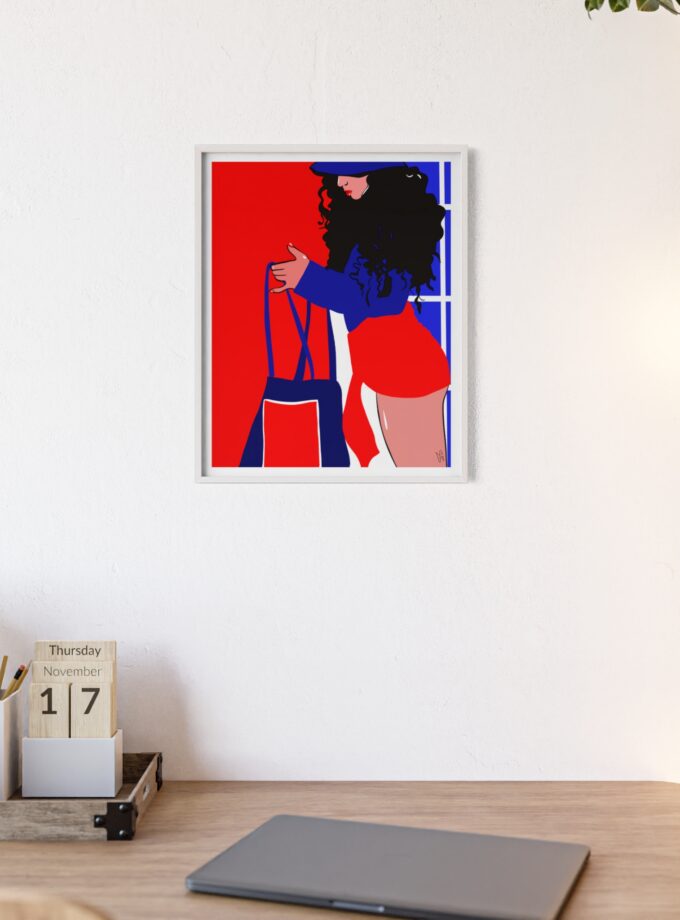 Beach Day Poster, Framed