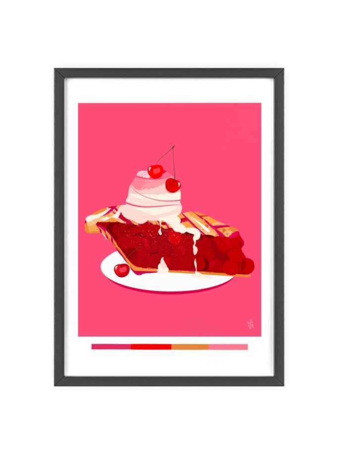 Cherry Pie Poster, Framed