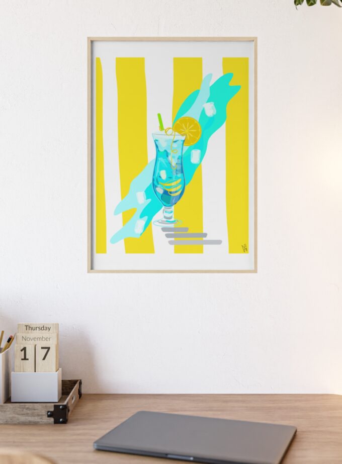 Blue Lagoon Poster, Framed