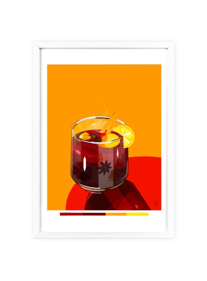 Mulled Wine Poster, Framed