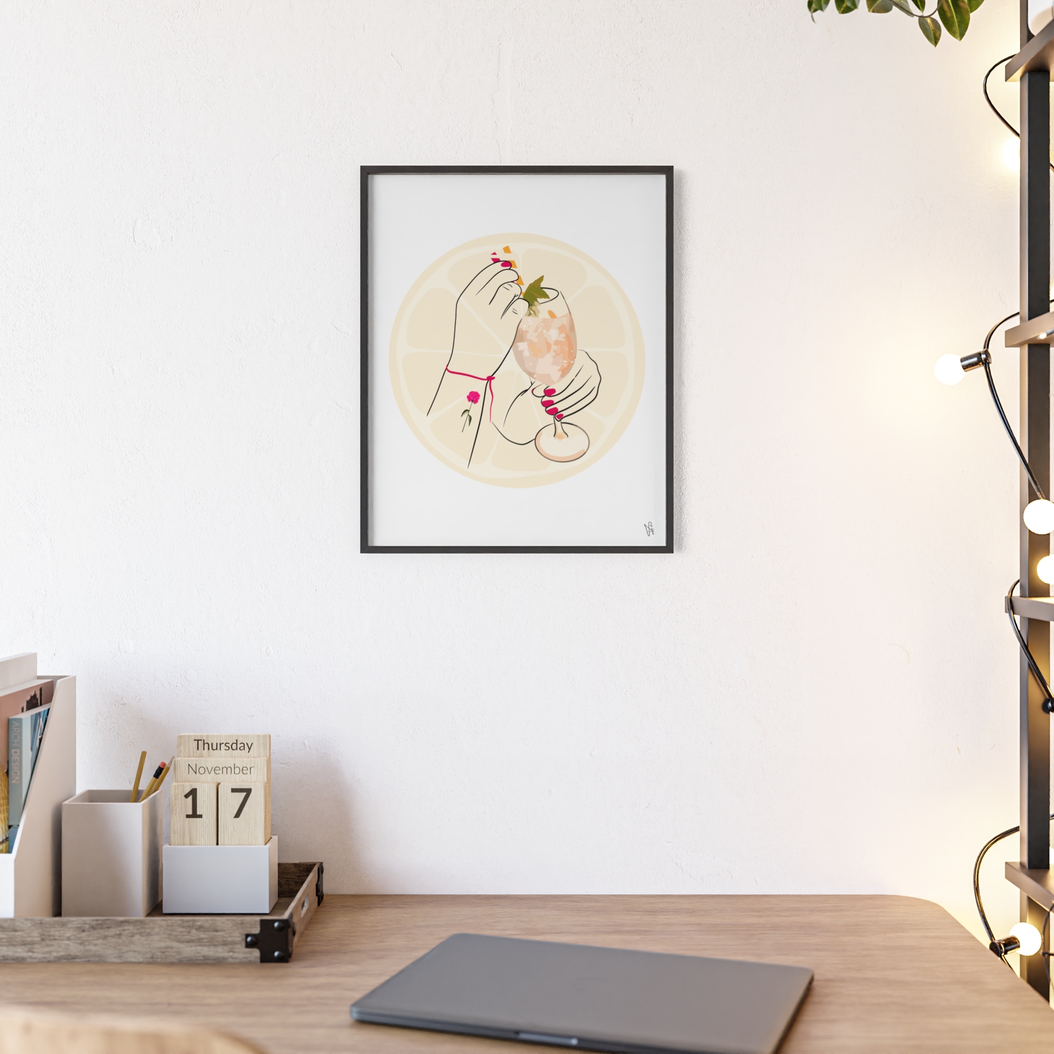 A Toast To Friendship Poster, Framed - Image 8