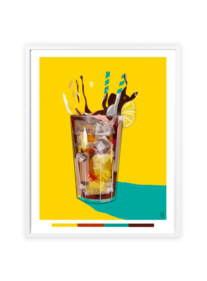 Splash Poster, Framed