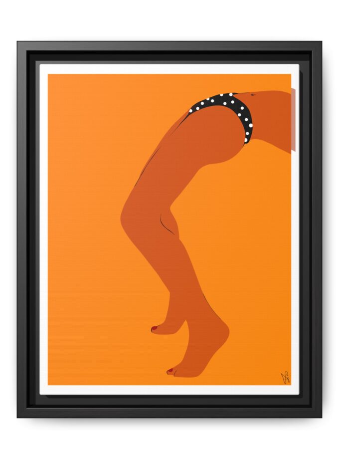 Sun Bath Canvas, Framed